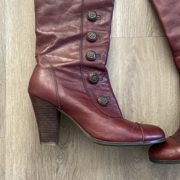 Miz Mooz Henley burgundy leather boots - Picture 5 of 16
